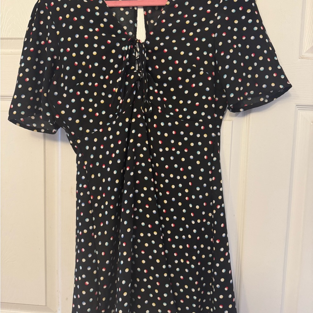 Volcom Multicolor Dot Pattern dress